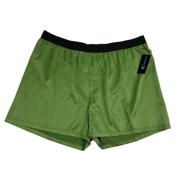 INC Mens Solid Boxer Shorts Underwear Olive Green XL - Picture 1 of 4